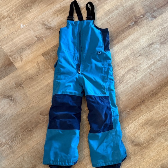 Burton Teal and Navy Kids snow pants bibs - Picture 1 of 5